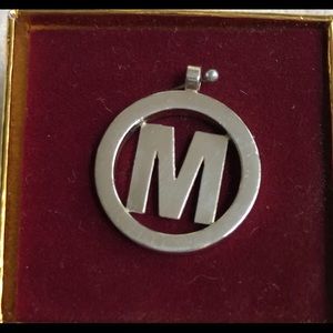 Vintage Mignon Faget M pendant